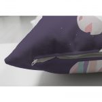 - Suet-K-4356-2 - Realhomes  Çift Taraflı Baby Shower Unicorn At Tasarımlı Çocuk Odası Süet Yastık Kırlent Kılıfı Realhomes