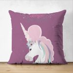 - Suet-K-4357 - Realhomes  Realhomes Çift Taraflı Özel Tasarımlı Dijital Baskılı Çocuk Odası Süet Yastık Kırlent Kılıfı Realhomes