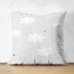 Realhomes Çift Taraflı Özel Tasarımlı Dijital Baskılı Çocuk Odası Süet Yastık Kırlent Kılıfı Realhomes