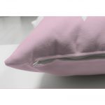 - Suet-K-4366p-2 - Realhomes  Çift Taraflı Pembe Zeminde Yalnız Bulut Çocuk Odası Süet Yastık Kırlent Kılıfı Realhomes