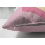 Çift Taraflı Pembe Zeminde Unicorn Tasarımlı Çocuk Odası Süet Yastık Kırlent Kılıfı Realhomes