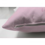 Çift Taraflı Pembe Zeminde Pembe Bulutlu Baby Shower Çocuk Odası Süet Yastık Kırlent Kılıfı Realhomes