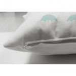 - Suet-K-4398-2 - Realhomes  Çift Taraflı Renkli Şemsiyeler Özel Tasarımlı Bebek Odası Süet Yastık Kırlent Kılıfı Realhomes