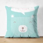 - Suet-K-4407 - Realhomes Realhomes Çift Taraflı Özel Tasarımlı Dijital Baskılı Çocuk Odası Süet Yastık Kırlent Kılıfı Realhomes