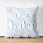 Realhomes Çift Taraflı Özel Tasarımlı Dijital Baskılı Çocuk Odası Süet Yastık Kırlent Kılıfı Realhomes