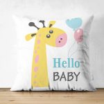 Realhomes Çift Taraflı Özel Tasarımlı Dijital Baskılı Çocuk Odası Süet Yastık Kırlent Kılıfı Realhomes