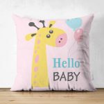 - Suet-K-4454 - Realhomes Realhomes Çift Taraflı Özel Tasarımlı Dijital Baskılı Çocuk Odası Süet Yastık Kırlent Kılıfı Realhomes