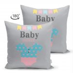 - Suet-K-4468-1 - Realhomes  Realhomes Çift Taraflı Özel Tasarımlı Dijital Baskılı Çocuk Odası Süet Yastık Kırlent Kılıfı Realhomes