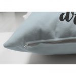 - Suet-K-4490-2 - Realhomes Çift Taraflı Mavi Zeminde Sevimli Kuzucuk Tasarımlı Bebek Odası Süet Yastık Kırlent Kılıfı Realhomes