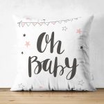 - Suet-K-4495 - Realhomes Realhomes Çift Taraflı Özel Tasarımlı Dijital Baskılı Çocuk Odası Süet Yastık Kırlent Kılıfı Realhomes