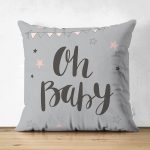 - Suet-K-4497 - Realhomes Realhomes Çift Taraflı Özel Tasarımlı Dijital Baskılı Çocuk Odası Süet Yastık Kırlent Kılıfı Realhomes