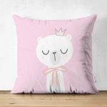 - Suet-K-4498p - Realhomes Realhomes Çift Taraflı Özel Tasarımlı Dijital Baskılı Çocuk Odası Süet Yastık Kırlent Kılıfı Realhomes