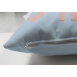 Çift Taraflı Mavi Zeminde Sevimli Filler Özel Tasarımlı Bebek Odası Süet Yastık Kırlent Kılıfı Realhomes