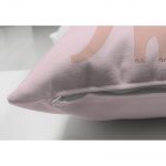 Çift Taraflı Pembe Zeminde Sevimli Filler Özel Tasarımlı Bebek Odası Süet Yastık Kırlent Kılıfı Realhomes