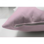 - Suet-K-4512p-2 - Realhomes Çift Taraflı Pembe Zeminli Tavşan Desenli Bebek Odası Süet Yastık Kırlent Kılıfı Realhomes