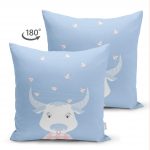 - Suet-K-4516m-1 - Realhomes  Realhomes Çift Taraflı Özel Tasarımlı Dijital Baskılı Çocuk Odası Süet Yastık Kırlent Kılıfı Realhomes