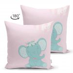 Realhomes Çift Taraflı Özel Tasarımlı Dijital Baskılı Çocuk Odası Süet Yastık Kırlent Kılıfı Realhomes