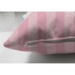 Çift Taraflı Pembe Çizgili Fil Motifli Bebek Odası Süet Yastık Kırlent Kılıfı Realhomes