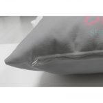 - Suet-K-4536-2 - Realhomes Çift Taraflı Gri Zeminde Aydaki Fil Desenli Bebek Odası Süet Yastık Kırlent Kılıfı Realhomes