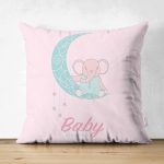 - Suet-K-4537 - Realhomes Realhomes Çift Taraflı Özel Tasarımlı Dijital Baskılı Çocuk Odası Süet Yastık Kırlent Kılıfı Realhomes