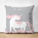 - Suet-K-4560 - Realhomes Realhomes Çift Taraflı Özel Tasarımlı Dijital Baskılı Çocuk Odası Süet Yastık Kırlent Kılıfı Realhomes