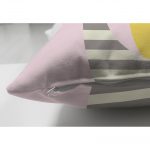 - Suet-K-4584-2 - Realhomes Çift Taraflı Gri Zeminde Unicorn Geyikler Tasarımlı Çocuk Odası Süet Yastık Kırlent Kılıfı Realhomes