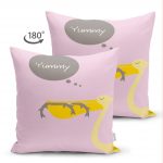 - Suet-K-4590p-1 - Realhomes Çift Taraflı Pembe Zeminde Leylek Motifli Özel Tasarım Çocuk Odası Süet Yastık Kırlent Kılıfı Realhomes