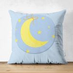 - Suet-K-4598m - Realhomes Realhomes Çift Taraflı Özel Tasarımlı Dijital Baskılı Çocuk Odası Süet Yastık Kırlent Kılıfı Realhomes