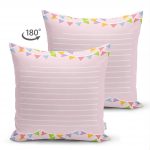 Realhomes Çift Taraflı Özel Tasarımlı Dijital Baskılı Çocuk Odası Süet Yastık Kırlent Kılıfı Realhomes