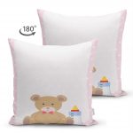 - Suet-K-4606-1 - Realhomes Realhomes Çift Taraflı Özel Tasarımlı Dijital Baskılı Çocuk Odası Süet Yastık Kırlent Kılıfı Realhomes