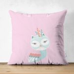 Realhomes Çift Taraflı Özel Tasarımlı Dijital Baskılı Çocuk Odası Süet Yastık Kırlent Kılıfı Realhomes