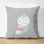 Realhomes Çift Taraflı Özel Tasarımlı Dijital Baskılı Çocuk Odası Süet Yastık Kırlent Kılıfı Realhomes