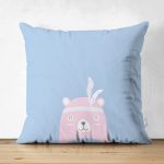 - Suet-K-4630m - Realhomes Realhomes Çift Taraflı Özel Tasarımlı Dijital Baskılı Çocuk Odası Süet Yastık Kırlent Kılıfı Realhomes