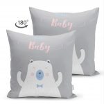 - Suet-K-4643-1 - Realhomes Realhomes Çift Taraflı Özel Tasarımlı Dijital Baskılı Çocuk Odası Süet Yastık Kırlent Kılıfı Realhomes