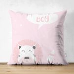 - Suet-K-4647 - Realhomes Realhomes Çift Taraflı Özel Tasarımlı Dijital Baskılı Çocuk Odası Süet Yastık Kırlent Kılıfı Realhomes