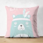 - Suet-K-4648 - Realhomes Realhomes Çift Taraflı Özel Tasarımlı Dijital Baskılı Çocuk Odası Süet Yastık Kırlent Kılıfı Realhomes