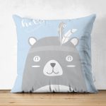 - Suet-K-4648m - Realhomes Realhomes Çift Taraflı Özel Tasarımlı Dijital Baskılı Çocuk Odası Süet Yastık Kırlent Kılıfı Realhomes