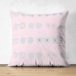 - Suet-K-4657 - Realhomes Realhomes Çift Taraflı Özel Tasarımlı Dijital Baskılı Çocuk Odası Süet Yastık Kırlent Kılıfı Realhomes