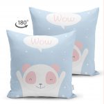 - Suet-K-4658m-1 - Realhomes Realhomes Çift Taraflı Özel Tasarımlı Dijital Baskılı Çocuk Odası Süet Yastık Kırlent Kılıfı Realhomes