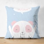 - Suet-K-4658m - Realhomes Realhomes Çift Taraflı Özel Tasarımlı Dijital Baskılı Çocuk Odası Süet Yastık Kırlent Kılıfı Realhomes