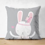 - Suet-K-4664 - Realhomes Realhomes Çift Taraflı Özel Tasarımlı Dijital Baskılı Çocuk Odası Süet Yastık Kırlent Kılıfı Realhomes