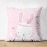 - Suet-K-4665 - Realhomes Realhomes Çift Taraflı Özel Tasarımlı Dijital Baskılı Çocuk Odası Süet Yastık Kırlent Kılıfı Realhomes