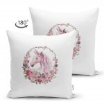 - Suet-K-4672-1 - Realhomes Realhomes Çift Taraflı Özel Tasarımlı Dijital Baskılı Çocuk Odası Süet Yastık Kırlent Kılıfı Realhomes