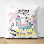 Realhomes Çift Taraflı Özel Tasarımlı Dijital Baskılı Çocuk Odası Süet Yastık Kırlent Kılıfı Realhomes