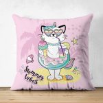 - Suet-K-4681p - Realhomes Realhomes Çift Taraflı Özel Tasarımlı Dijital Baskılı Çocuk Odası Süet Yastık Kırlent Kılıfı Realhomes