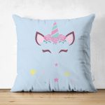 Realhomes Çift Taraflı Özel Tasarımlı Dijital Baskılı Çocuk Odası Süet Yastık Kırlent Kılıfı Realhomes