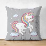 - Suet-K-4690g - Realhomes Realhomes Çift Taraflı Özel Tasarımlı Dijital Baskılı Çocuk Odası Süet Yastık Kırlent Kılıfı Realhomes