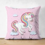 - Suet-K-4690p - Realhomes Realhomes Çift Taraflı Özel Tasarımlı Dijital Baskılı Çocuk Odası Süet Yastık Kırlent Kılıfı Realhomes