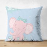 - Suet-K-4710 - Realhomes Realhomes Çift Taraflı Özel Tasarımlı Dijital Baskılı Çocuk Odası Süet Yastık Kırlent Kılıfı Realhomes