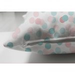 Çift Taraflı Renkli Puanlar Temalı Çocuk Odası Süet Yastık Kırlent Kılıfı Realhomes